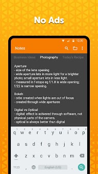 Advanced notepad app for Android